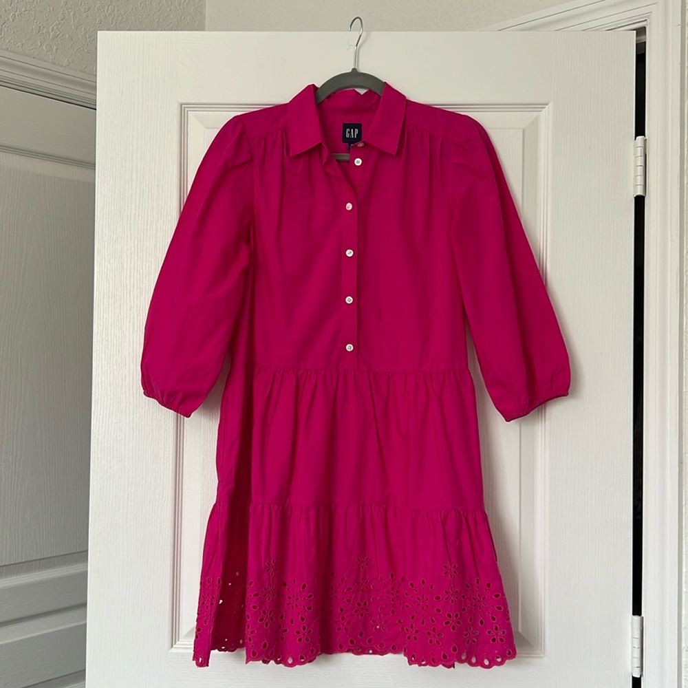 Gap Puff sleeve Shirtdress